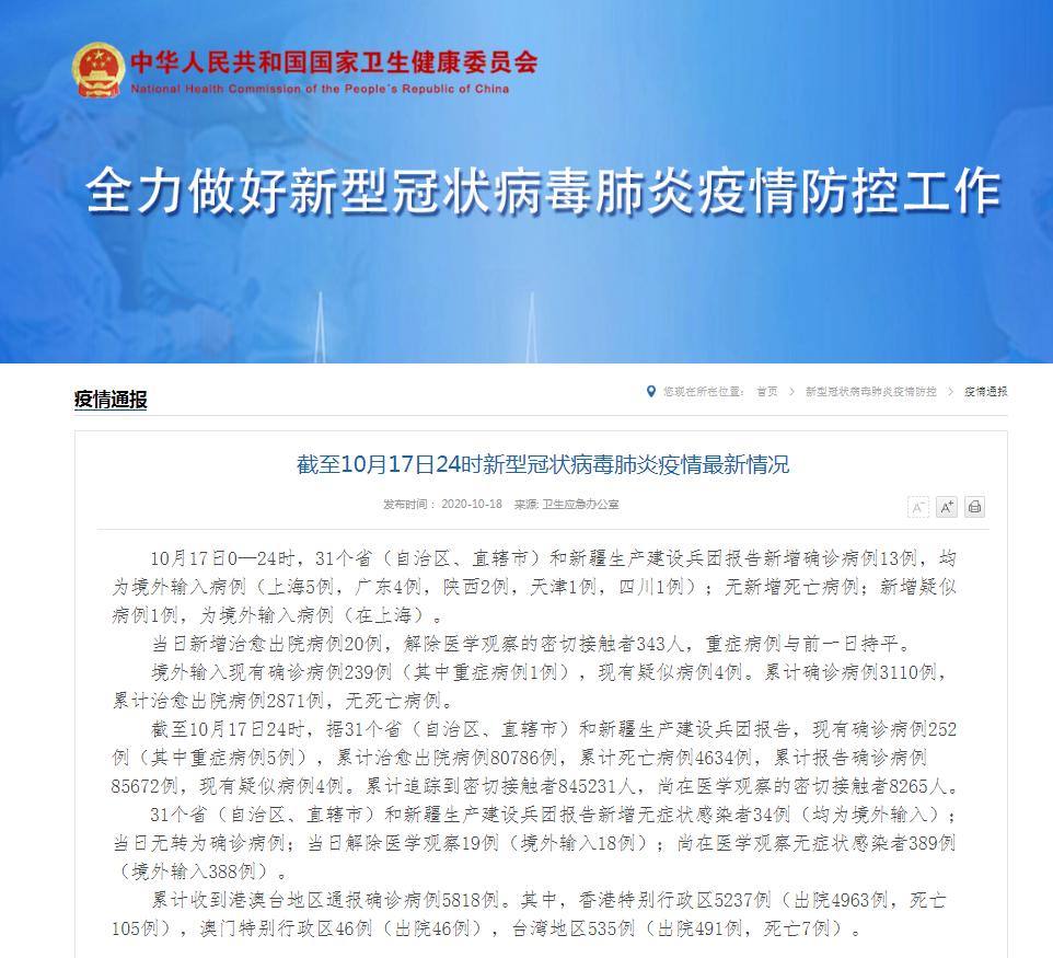 31省区市新增3例境外输入病例-31省区市新增病例情况-第2张图片